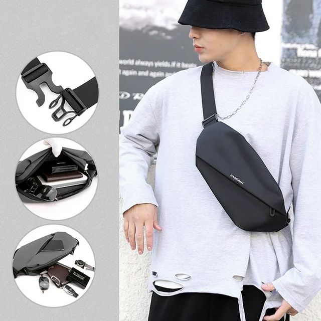 Oxford Chest Fanny pack for men "SUNAN" Waterproof