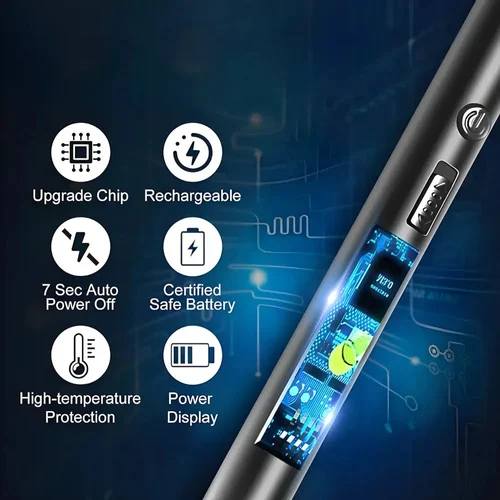 USB Rechargeable Flameless Lighter with 360° Flexible Neck