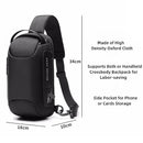 Men New Crossbody Anti-theft Lock Shoulder Waterproof Short Trip Chest Bag