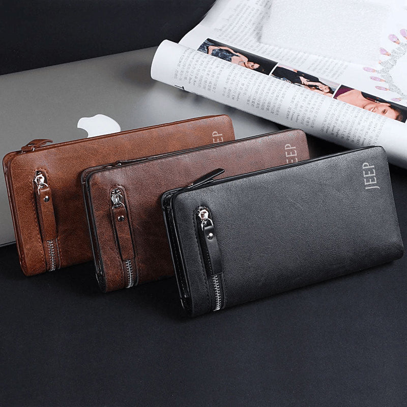 Jeep Imported Branded Leather Wallet (Premium Crafted)