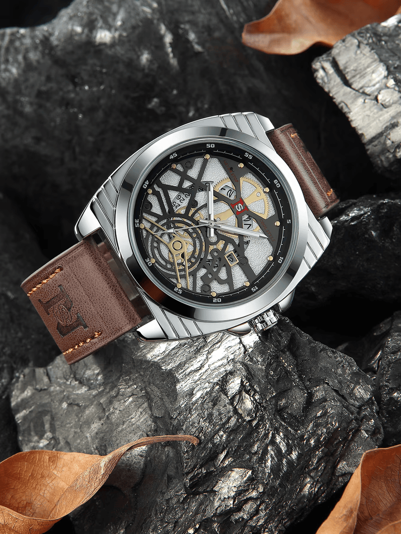 NS Luxury Calendar Quartz Watch (N927)