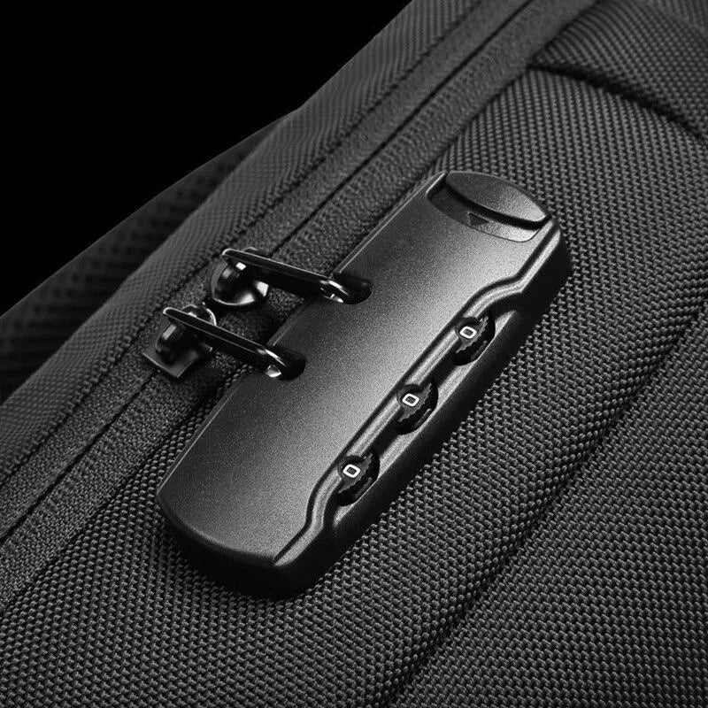 Men New Crossbody Anti-theft Lock Shoulder Waterproof Short Trip Chest Bag