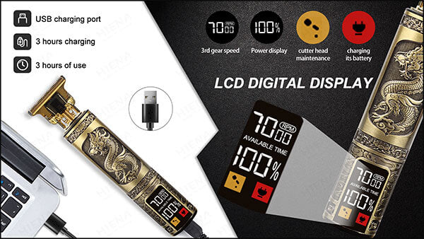 Original Professional LCD Rechargeable Shaver